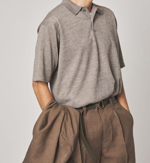 STEVEN ALAN「＜Steven Alan＞ 14G ラミー 2B ショートスリーブ ポロシャツ」|ニット・セーター|