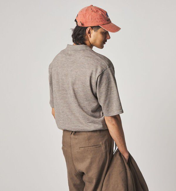 STEVEN ALAN「＜Steven Alan＞ 14G ラミー 2B ショートスリーブ ポロシャツ」|ニット・セーター|