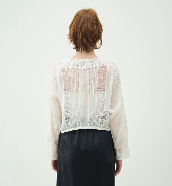 MACPHEE「ビンテージローン セーラーカラーブラウス」|シャツ・ブラウス|