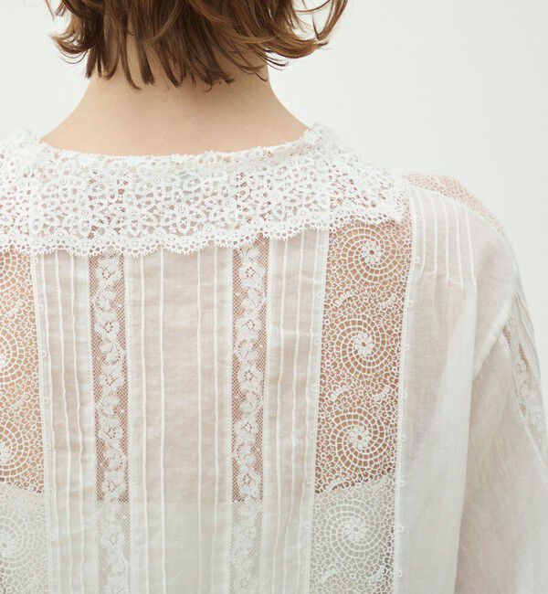 MACPHEE「ビンテージローン セーラーカラーブラウス」|シャツ・ブラウス|