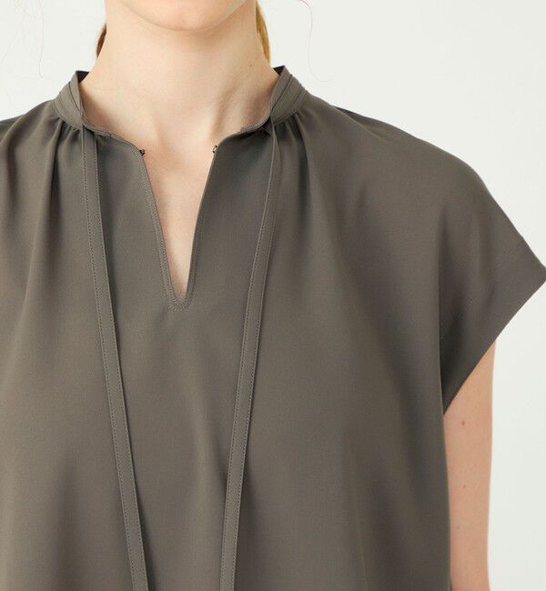 Ballsey「【WEB先行予約】サブレジョーゼット スキッパーブラウス」|シャツ・ブラウス|