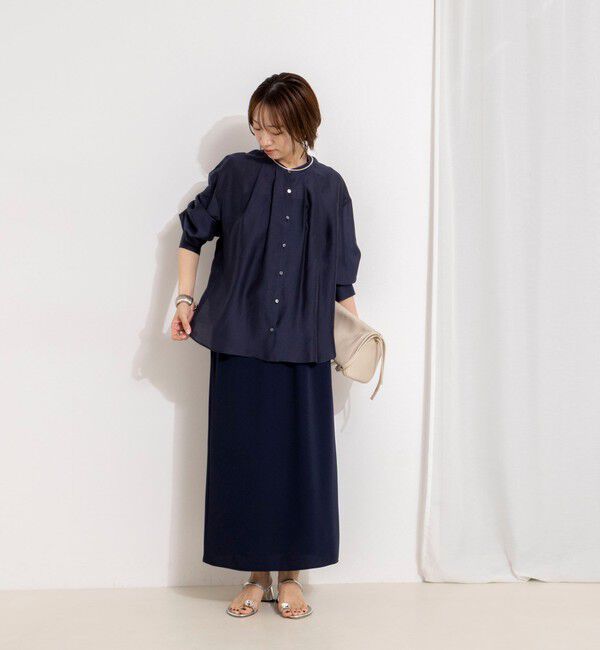 NOLLEY'S「ウォッシャブルサイドボタンシアーブラウス」|シャツ・ブラウス|