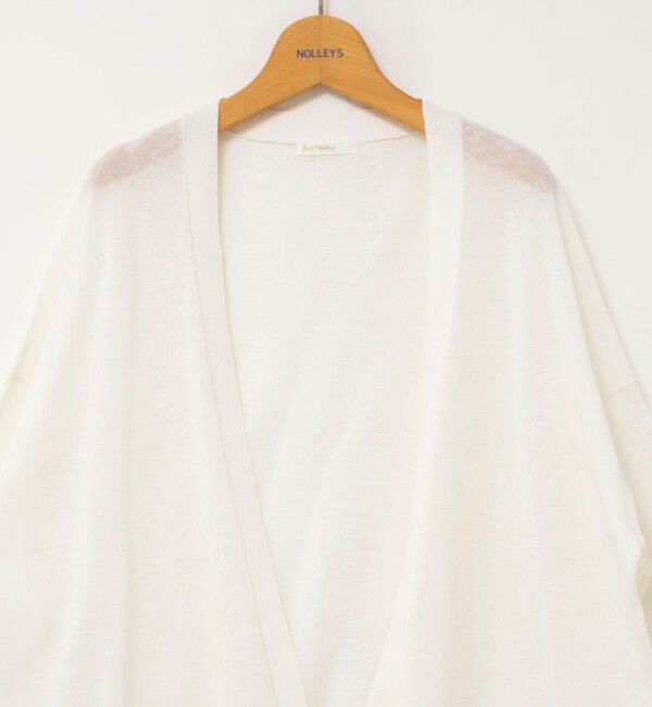 NOLLEY'S「《手洗い可能》コットンセルロース2WAYリラックスカーデ」|カーディガン|