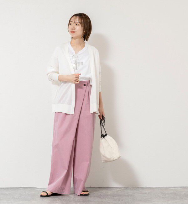 NOLLEY'S「《手洗い可能》コットンセルロース2WAYリラックスカーデ」|カーディガン|