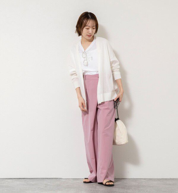 NOLLEY'S「《手洗い可能》コットンセルロース2WAYリラックスカーデ」|カーディガン|