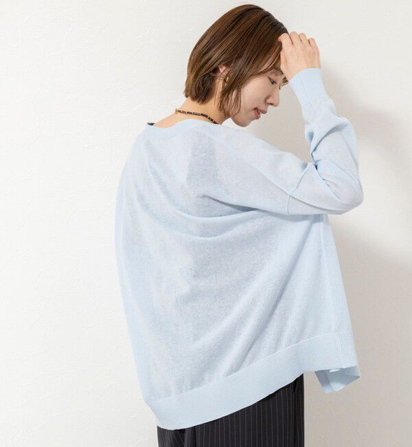 NOLLEY'S「《手洗い可能》コットンセルロース2WAYリラックスカーデ」|カーディガン|