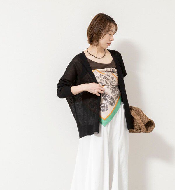 NOLLEY'S「《手洗い可能》コットンセルロース2WAYリラックスカーデ」|カーディガン|