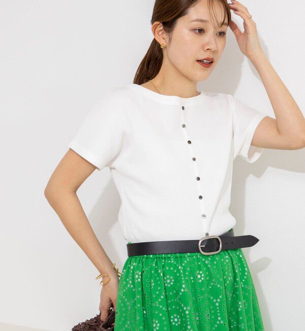 NOLLEY'S「ウォッシャブルスリット2WAYプルオーバー」|Tシャツ・カットソー|