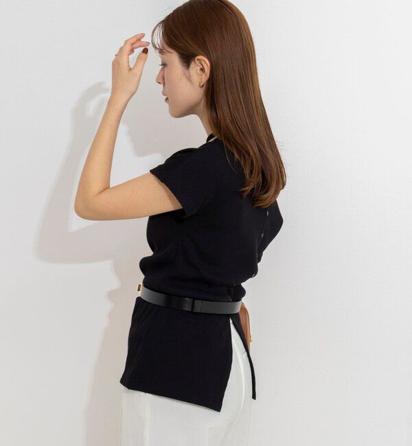 NOLLEY'S「ウォッシャブルスリット2WAYプルオーバー」|Tシャツ・カットソー|