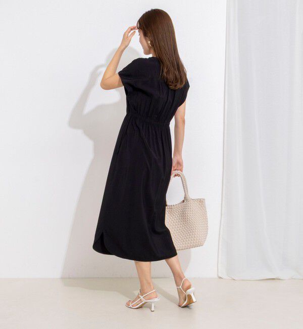 NOLLEY'S「ウォッシャブル前タックワンピース」|ワンピース|