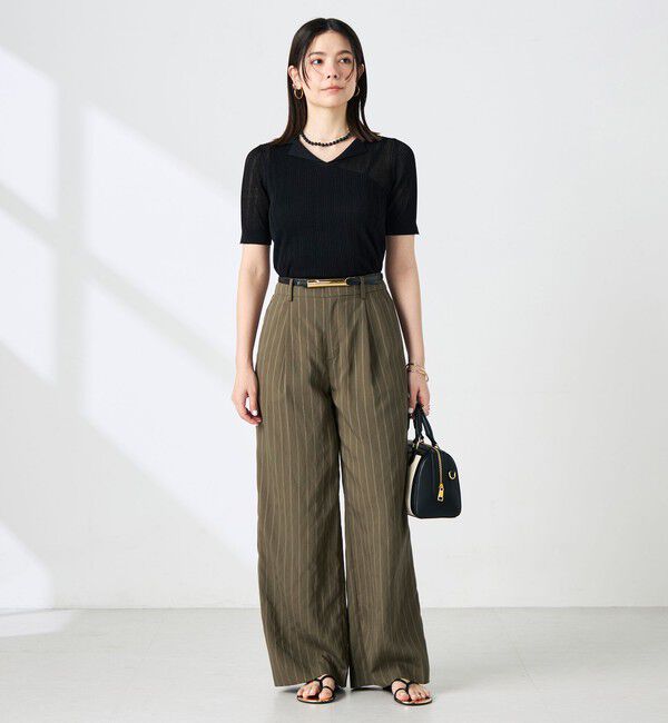 NOLLEY'S sophi「ウォッシャブルストライプタックパンツ」|その他|