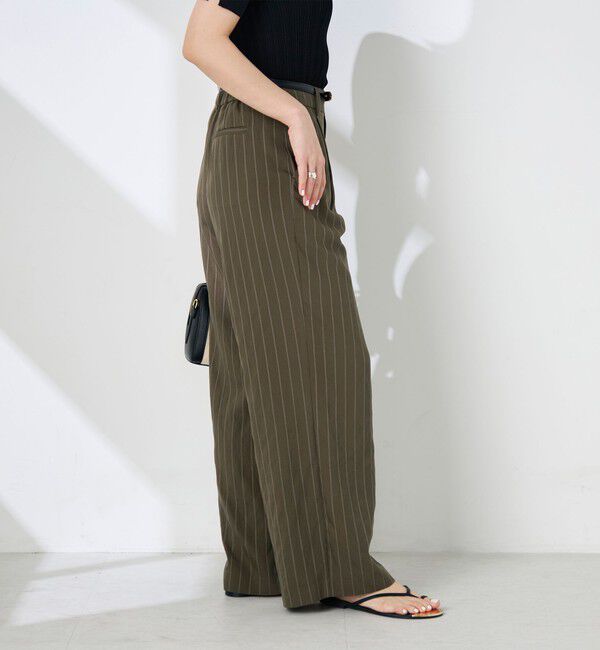NOLLEY'S sophi「ウォッシャブルストライプタックパンツ」|その他|