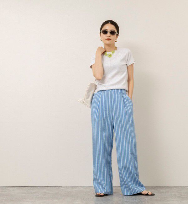 MAQWEL「【MAQWEL/マクウェル】ウォッシャブルストライプパンツ」|チノ|