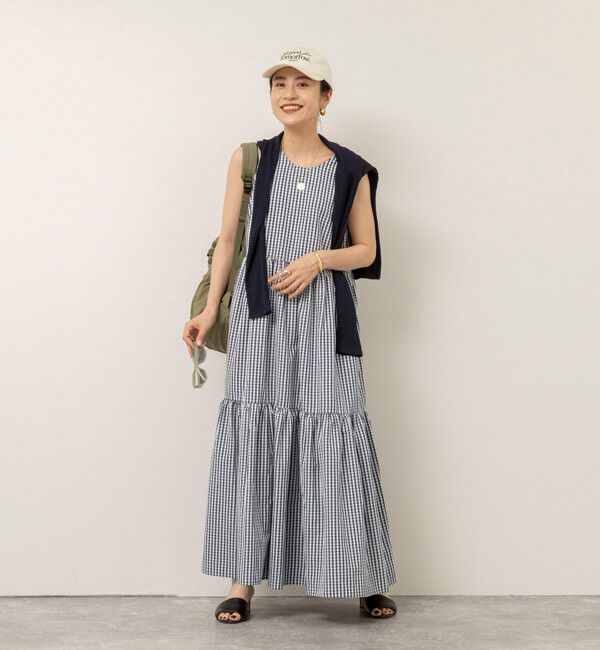 MAQWEL「【MAQWEL/マクウェル】ウォッシャブルチェックワンピース」|ワンピース|