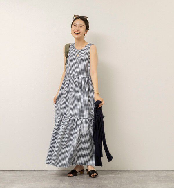 MAQWEL「【MAQWEL/マクウェル】ウォッシャブルチェックワンピース」|ワンピース|
