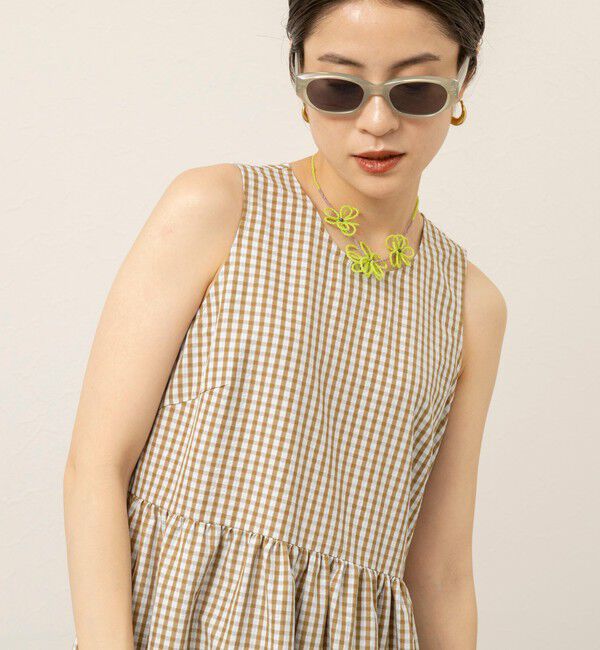 MAQWEL「【MAQWEL/マクウェル】ウォッシャブルチェックワンピース」|ワンピース|