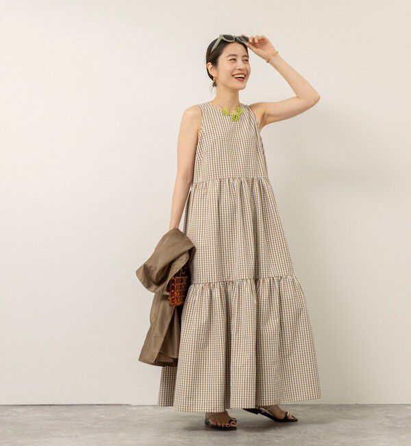 MAQWEL「【MAQWEL/マクウェル】ウォッシャブルチェックワンピース」|ワンピース|