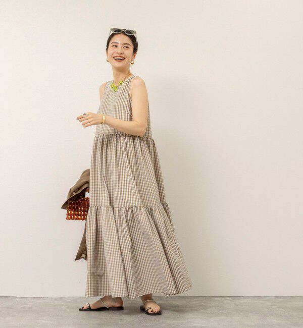 MAQWEL「【MAQWEL/マクウェル】ウォッシャブルチェックワンピース」|ワンピース|