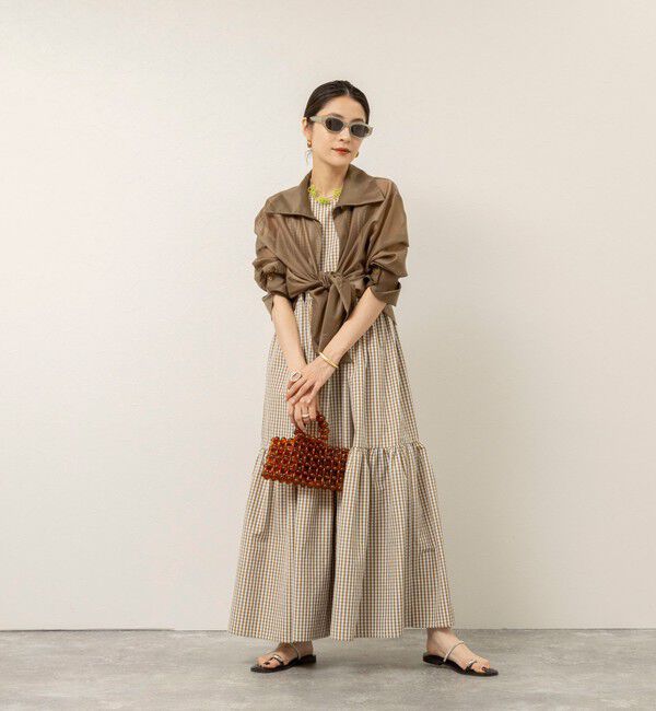 MAQWEL「【MAQWEL/マクウェル】ウォッシャブルチェックワンピース」|ワンピース|