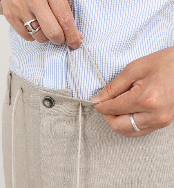 NOLLEY'S goodman「《ビジカジ対応》綿麻COOLMAX イージーパンツ 26SS」|チノ|