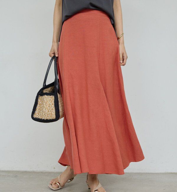 「リネンマチフレアスカート」|スカート|