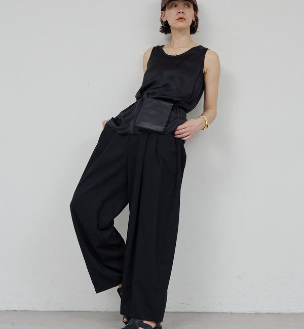  「エアリーサテンタンク」|シャツ・ブラウス|