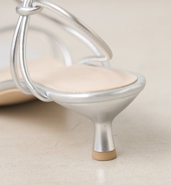  「クロスストラップヒールサンダル」|サンダル|