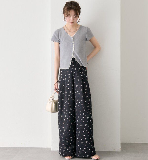  「フラワータックパンツ」|チノ|