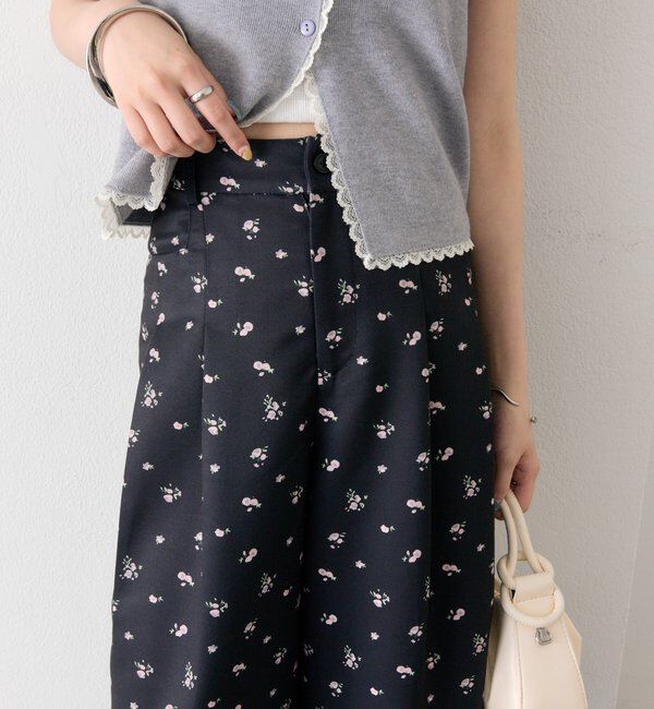  「フラワータックパンツ」|チノ|