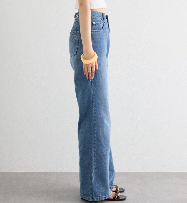  「ポケットステッチフレアデニム」|デニム|