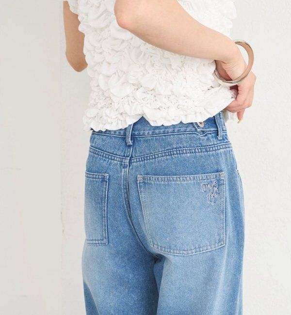  「ポケットステッチフレアデニム」|デニム|