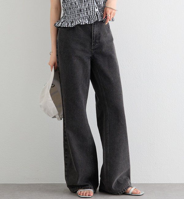  「ポケットステッチフレアデニム」|デニム|