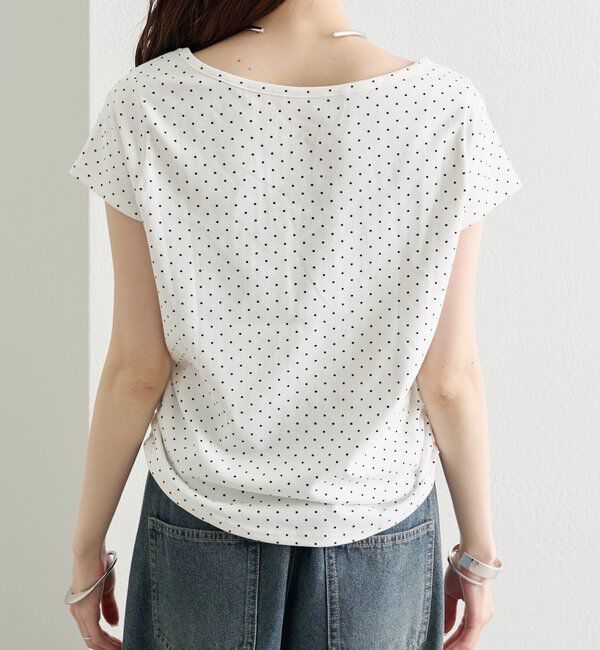  「ドットプリント半袖Tシャツ」|Tシャツ・カットソー|
