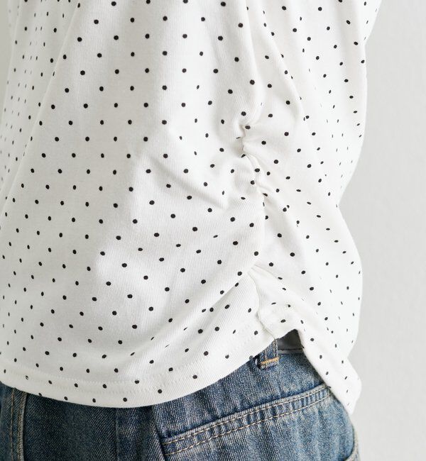  「ドットプリント半袖Tシャツ」|Tシャツ・カットソー|