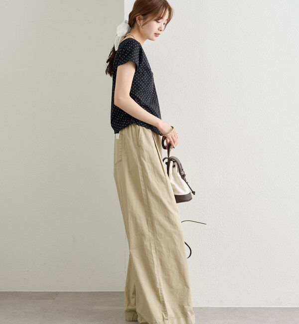  「ドットプリント半袖Tシャツ」|Tシャツ・カットソー|