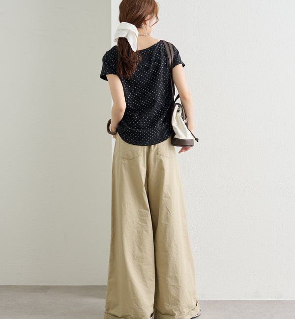  「ドットプリント半袖Tシャツ」|Tシャツ・カットソー|