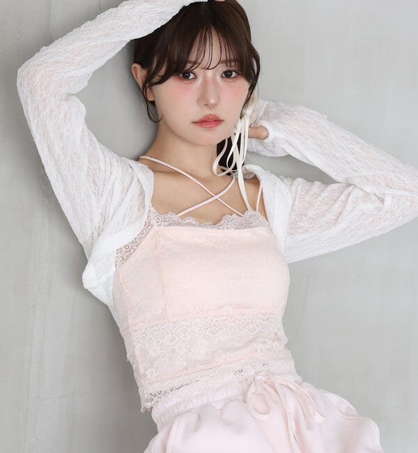  「カップ付きレースキャミソール」|プルオーバー|