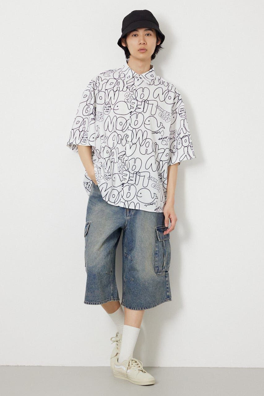 RODEO CROWNS「ドローイングホエールシャツ」|シャツ・ブラウス|