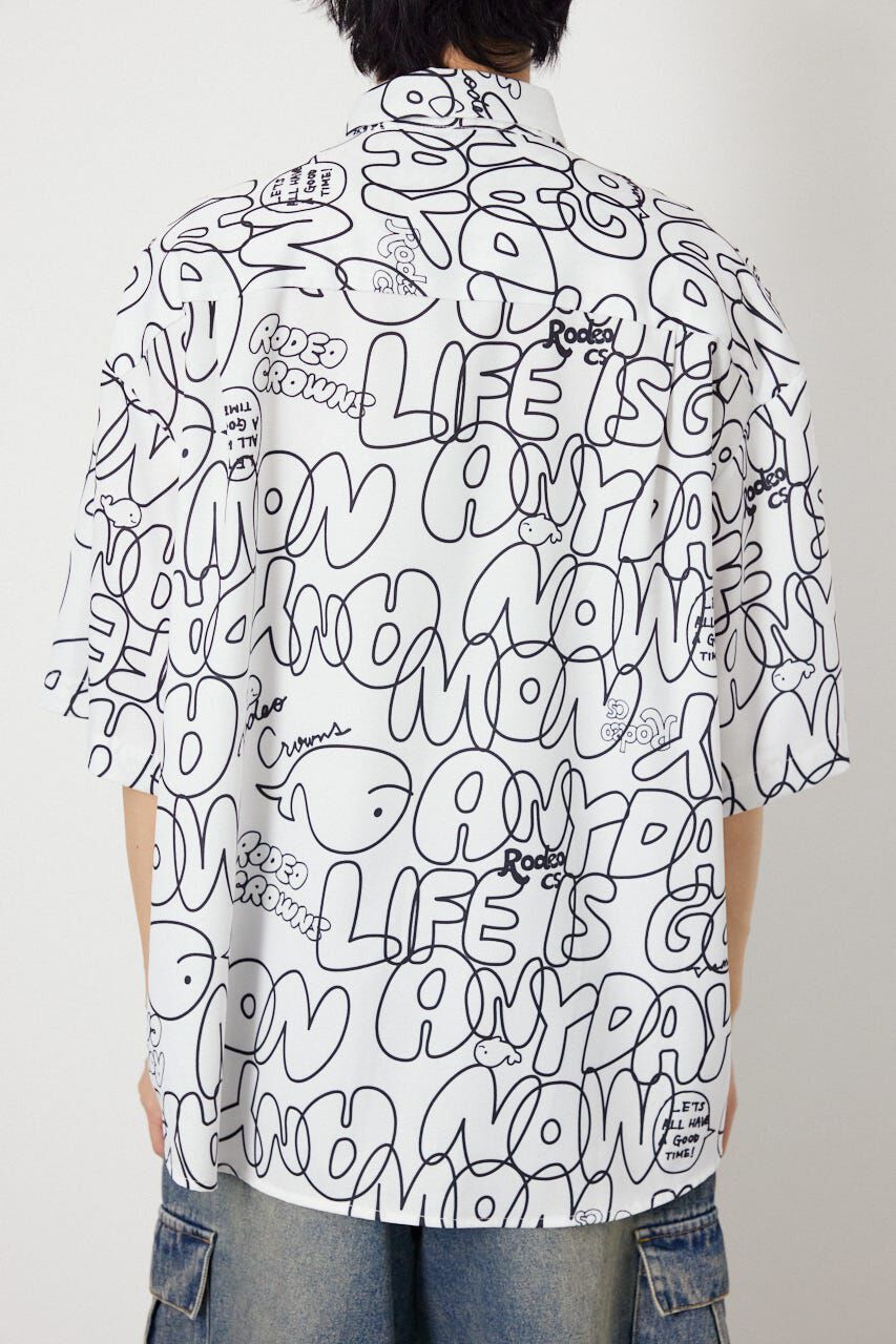 RODEO CROWNS「ドローイングホエールシャツ」|シャツ・ブラウス|