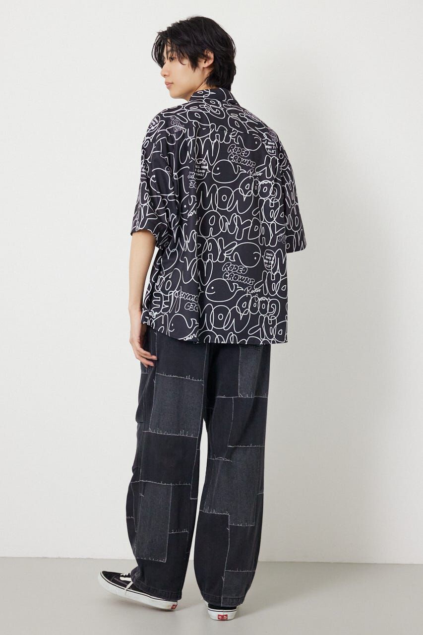 RODEO CROWNS「ドローイングホエールシャツ」|シャツ・ブラウス|