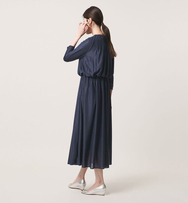 UNITED ARROWS「ギャザー ドレープ ワンピース ‐ウォッシャブル‐」|ワンピース|