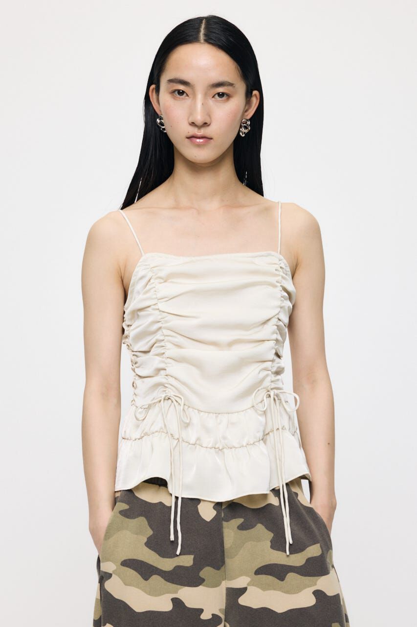 MOUSSY「SATIN GATHER キャミ」|キャミソール|IVOY3