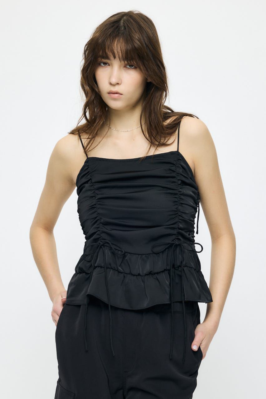 MOUSSY「SATIN GATHER キャミ」|キャミソール|
