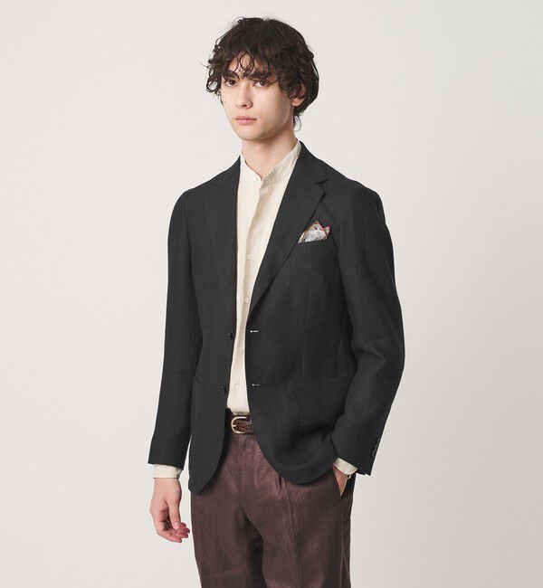 UNITED ARROWS「LIBECO シングル 2ボタン テーラード ジャケット」|テーラードジャケット|BLACK