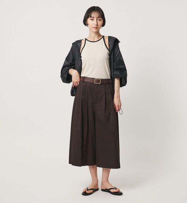 UNITED ARROWS「ギャバ クロップド パンツ」|キュロット|