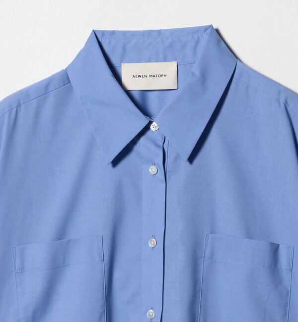 AEWEN MATOPH「＜AEWEN MATOPH＞ペプラムショートスリーブシャツ ウォッシャブル」|シャツ・ブラウス|