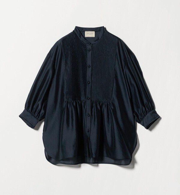 UNITED ARROWS「シルキー ピンタック ブラウス ‐ウォッシャブル‐」|シャツ・ブラウス|