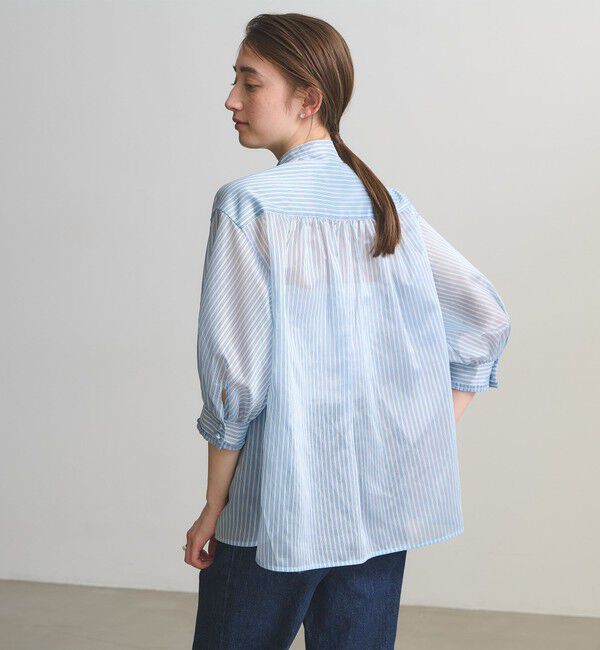 UNITED ARROWS「シルキー ピンタック ブラウス ‐ウォッシャブル‐」|シャツ・ブラウス|