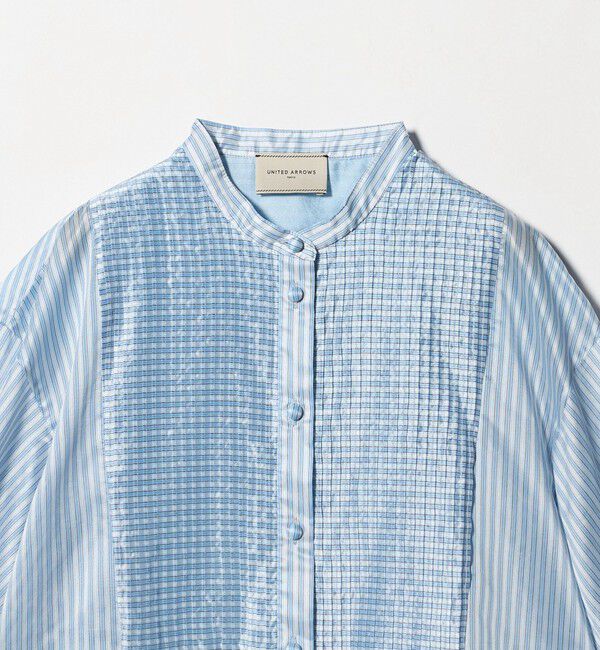 UNITED ARROWS「シルキー ピンタック ブラウス ‐ウォッシャブル‐」|シャツ・ブラウス|