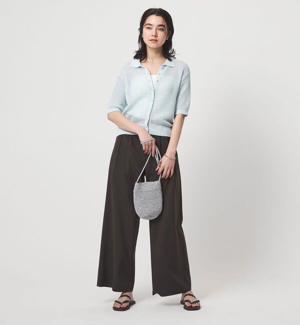 UNITED ARROWS green label relaxing「メッシュ ポロカーディガン ニット ウォッシャブル」|カーディガン|